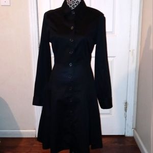 The Limited button down collar trench shirt dress